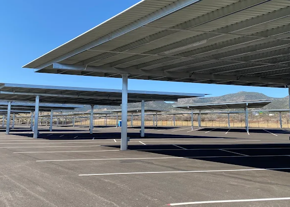 Empty RV parking space